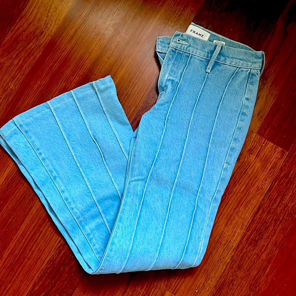 Frame Denim Light Blue Flare Jeans